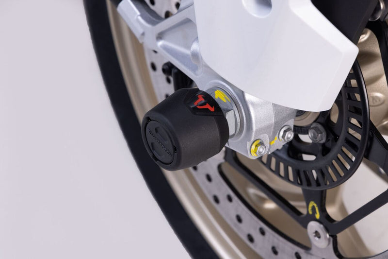 SW-Motech Front Axle Slider Set - Front, Left, Right, Black - STP.17.176.10100/B