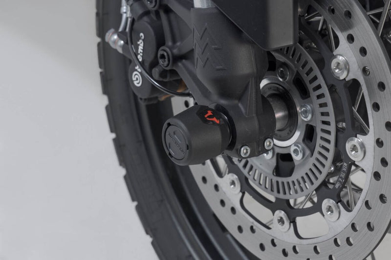 SW-Motech Front Axle Slider Set - Front, Left, Right, Black - STP.23.176.10000/B