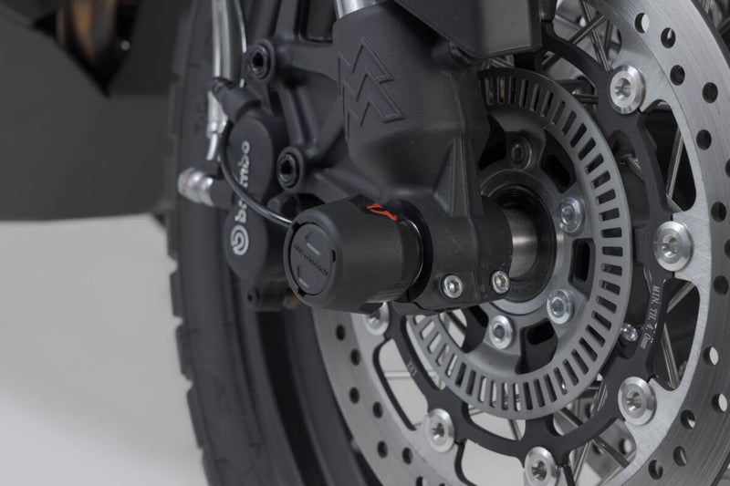 SW-Motech Front Axle Slider Set - Front, Left, Right, Black - STP.23.176.10000/B