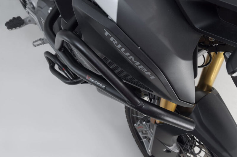 SW-Motech Upper Crash Bars - Front, Left, Right, Black, Powder-Coated - SBL.11.905.10001/B