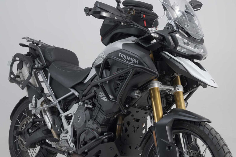 SW-Motech Upper Crash Bars - Front, Left, Right, Black, Powder-Coated - SBL.11.905.10001/B