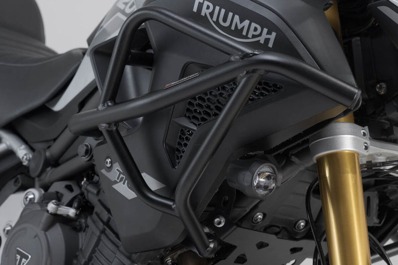 SW-Motech Upper Crash Bars - Front, Left, Right, Black, Powder-Coated - SBL.11.905.10001/B