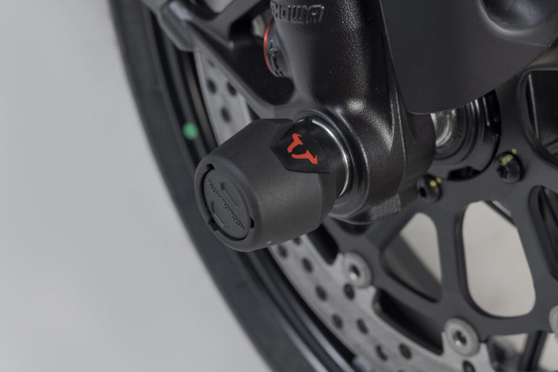 SW-Motech Front Axle Slider Set - Front, Left, Right, Black - STP.22.176.10201/B