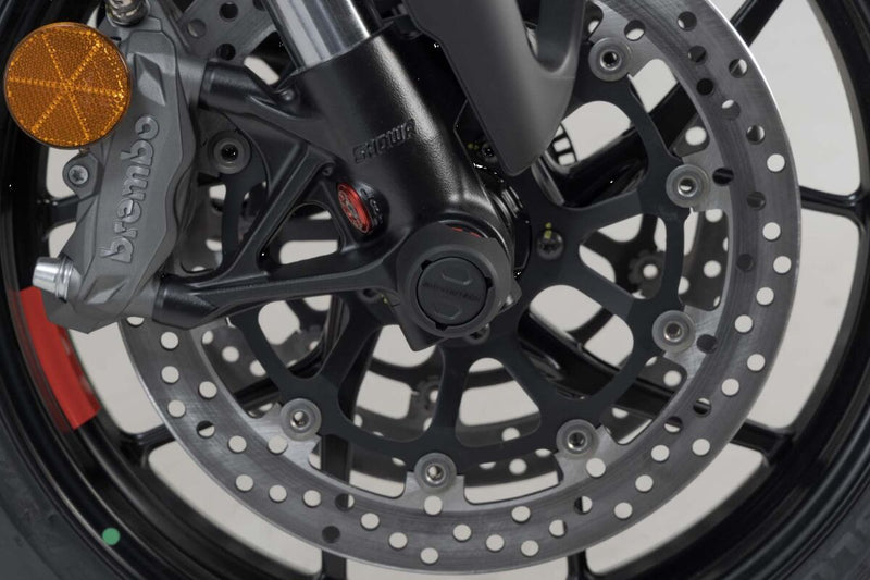 SW-Motech Front Axle Slider Set - Front, Left, Right, Black - STP.22.176.10201/B