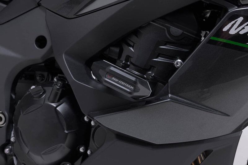 SW-Motech Frame Sliders - Left, Right, Anodised, Black, Silver