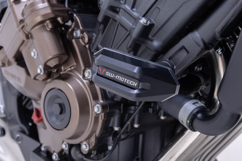 SW-Motech Frame Slider Kit - Left, Right, Black, Silver - STP.01.590.11200/B
