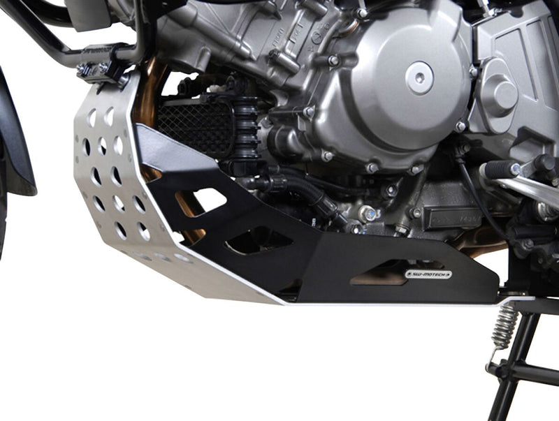 SW-Motech Engine Guard - Lower, Black, Brushed, Powder-Coated, Silver - MSS.05.296.10001/B