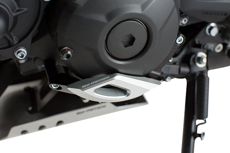 SW-Motech Engine Case Protector - Left, Anodised, Black, Silver