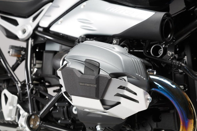 SW-Motech Cylinder Guard - Black, Brushed, Silver, Engine