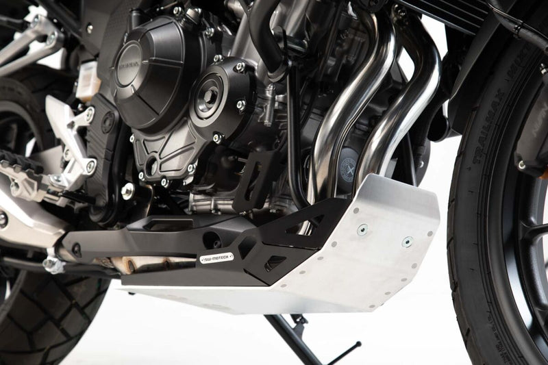 SW-Motech Engine Guard - Lower, Black, Powder-Coated, Silver, Silver/Black