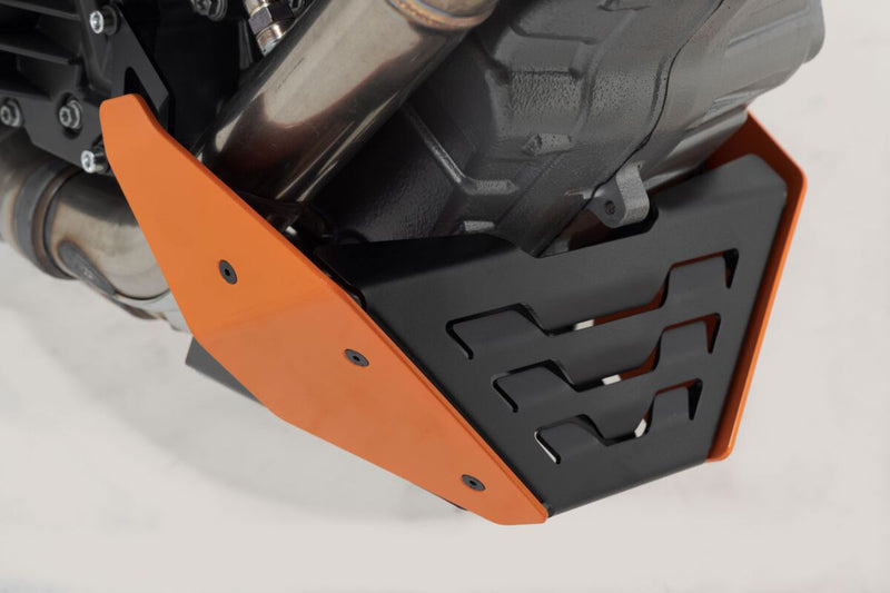 SW-Motech Front Spoiler - Front, Lower, Black, Orange, Powder-Coated - MSS.04.532.10003