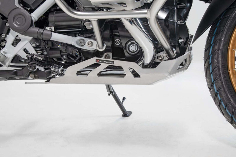SW-Motech Engine Guard - Lower, Brushed, Silver - MSS.07.904.10002/S