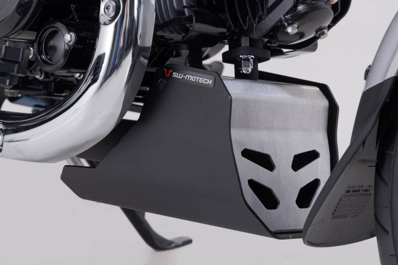 SW-Motech Engine Guard - Lower, Black, Brushed, Powder-Coated, Silver - MSS.01.203.10000