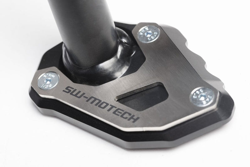 SW-Motech Sidestand Foot Extension - Anodised, Black, Silver, Side Stand - STS.04.102.10100/B