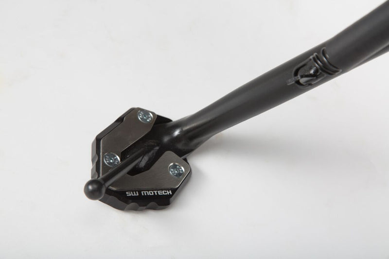SW-Motech Sidestand Foot Extension - Anodised, Black, Silver, Side Stand - STS.06.525.10000