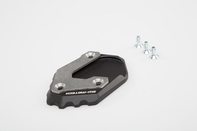 SW-Motech Sidestand Foot Extension - Anodised, Black, Silver, Side Stand - STS.07.102.10500