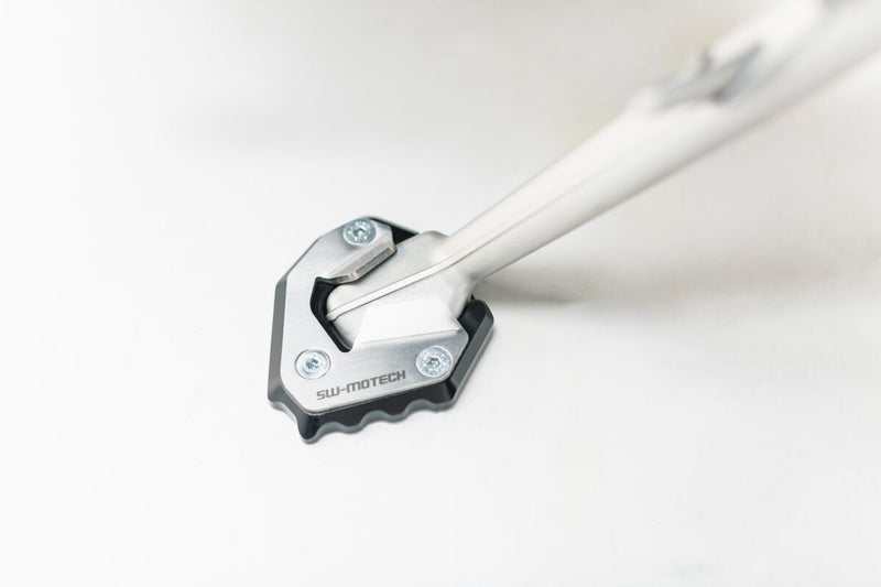 SW-Motech Sidestand Foot Extension - Anodised, Black, Silver, Side Stand - STS.07.592.10001