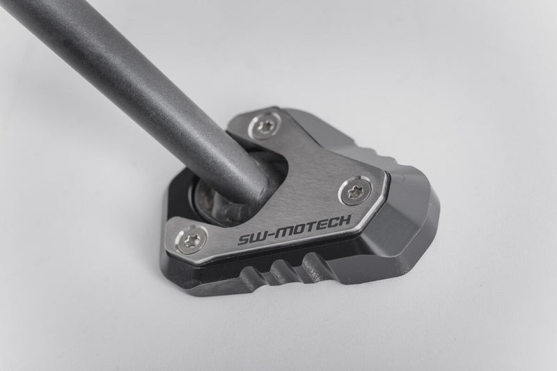 SW-Motech Sidestand Foot Extension - Anodised, Black, Silver, Side Stand - STS.08.722.10000
