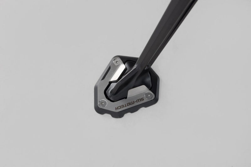SW-Motech Sidestand Foot Extension - Anodised, Black, Silver, Side Stand - STS.04.835.10000