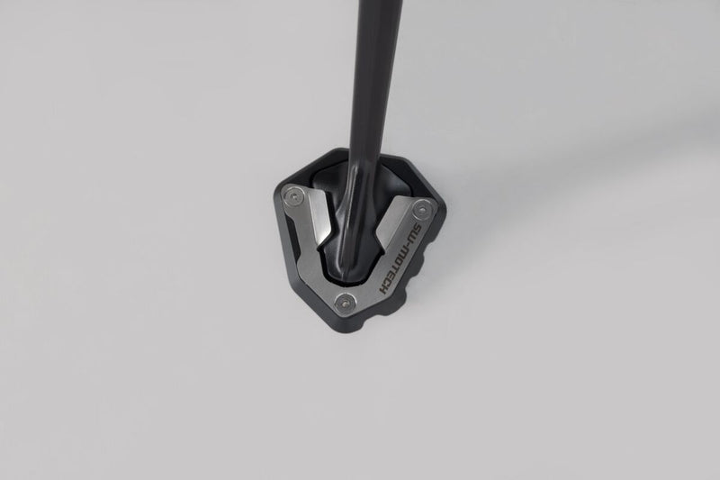 SW-Motech Sidestand Foot Extension - Anodised, Black, Silver, Side Stand - STS.04.835.10000