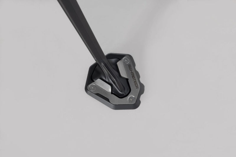 SW-Motech Sidestand Foot Extension - Anodised, Black, Silver, Side Stand - STS.04.835.10000