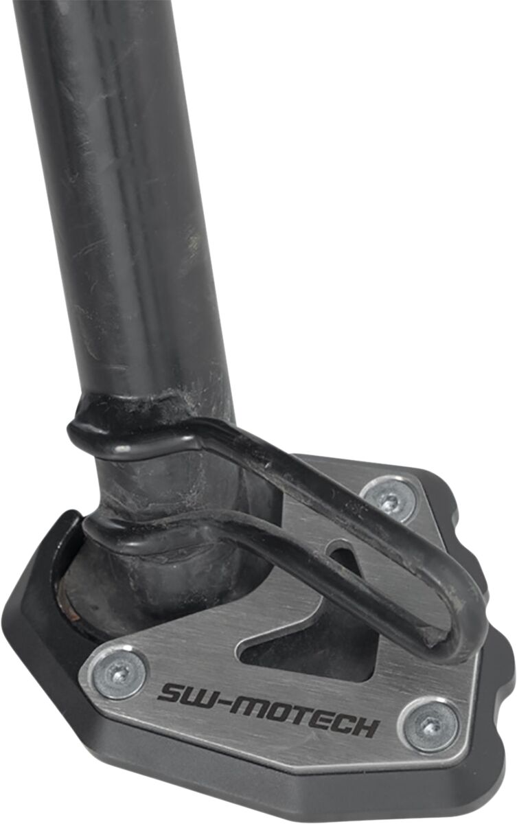 SW-Motech Sidestand Foot Extension - Anodised, Black, Silver, Side Stand - STS.11.842.10000