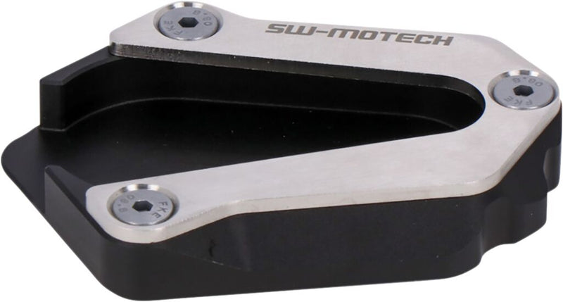 SW-Motech Sidestand Foot Extension - Anodised, Black, Silver, Side Stand - STS.11.962.10001