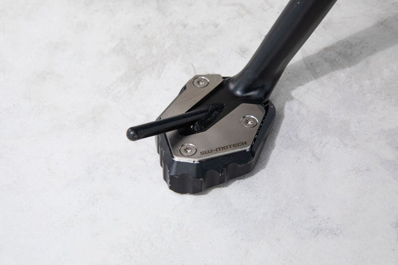 SW-Motech Sidestand Foot Extension - Anodised, Black, Silver, Side Stand - STS.06.921.10000