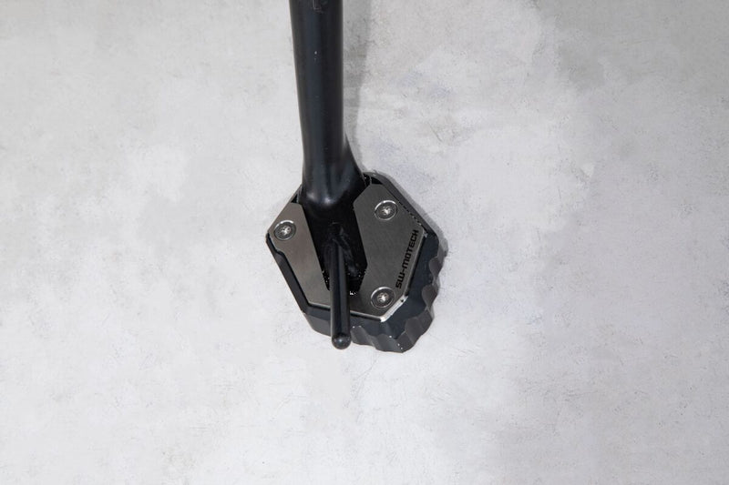 SW-Motech Sidestand Foot Extension - Anodised, Black, Silver, Side Stand - STS.06.921.10000
