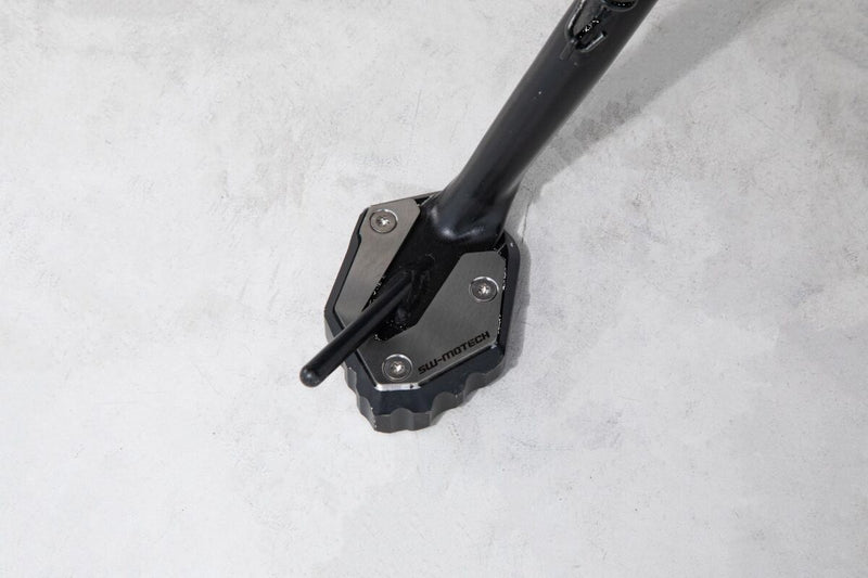 SW-Motech Sidestand Foot Extension - Anodised, Black, Silver, Side Stand - STS.06.921.10000
