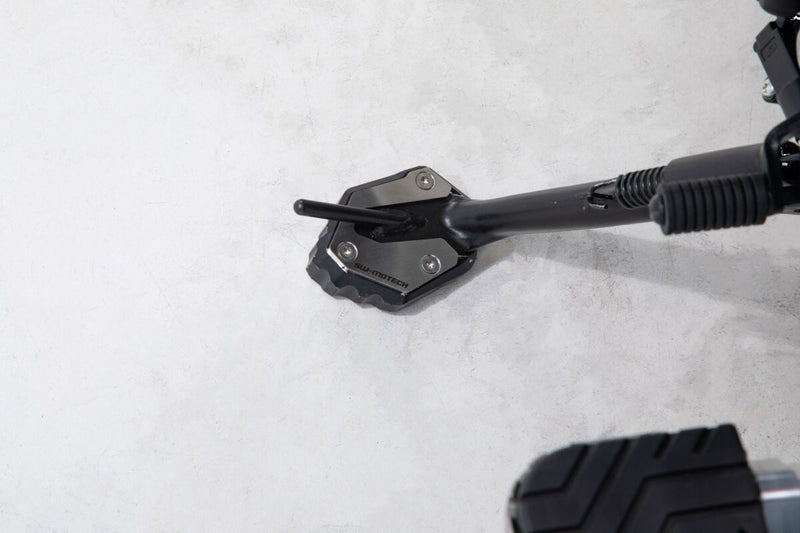 SW-Motech Sidestand Foot Extension - Anodised, Black, Silver, Side Stand - STS.06.921.10000