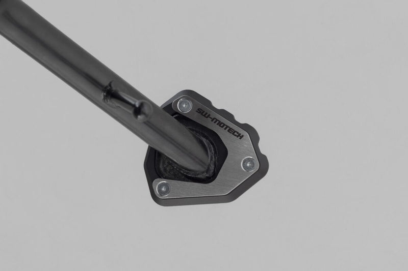 SW-Motech Sidestand Foot Extension - Anodised, Black, Silver, Side Stand - STS.01.971.10001