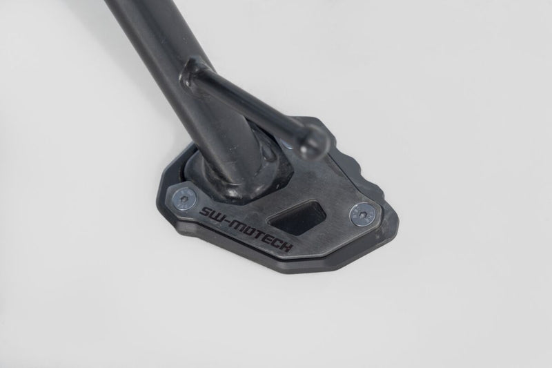 SW-Motech Sidestand Foot Extension - Anodised, Black, Silver, Side Stand - STS.23.017.10000