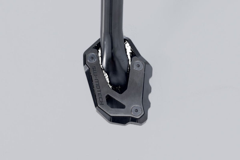 SW-Motech Sidestand Foot Extension - Anodised, Black, Silver, Side Stand - STS.05.965.10000
