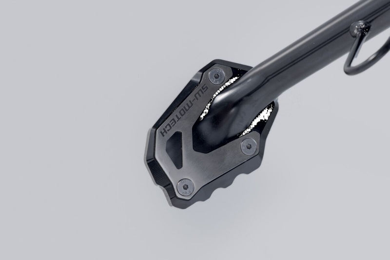 SW-Motech Sidestand Foot Extension - Anodised, Black, Silver, Side Stand - STS.05.965.10000