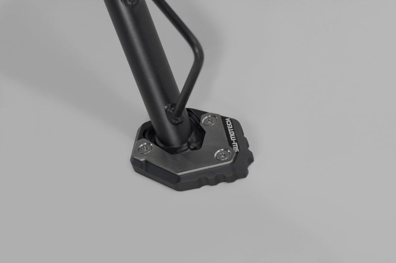 SW-Motech Sidestand Foot Extension - Anodised, Black, Silver, Side Stand - STS.10.032.10000