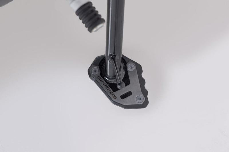 SW-Motech Sidestand Foot Extension - Anodised, Black, Silver, Side Stand - STS.11.616.10000
