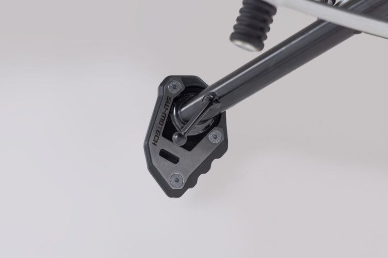 SW-Motech Sidestand Foot Extension - Anodised, Black, Silver, Side Stand - STS.11.616.10000