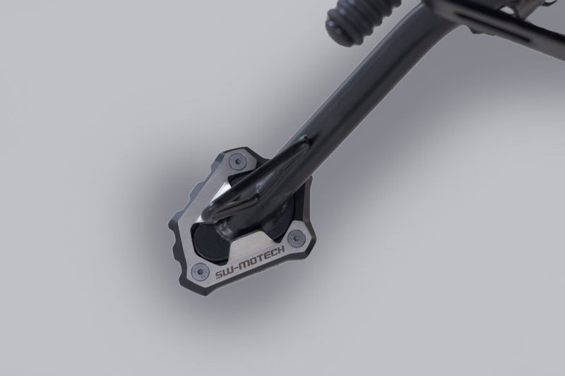 SW-Motech Sidestand Foot Extension - Black, Silver, Side Stand - STS.11.929.10100