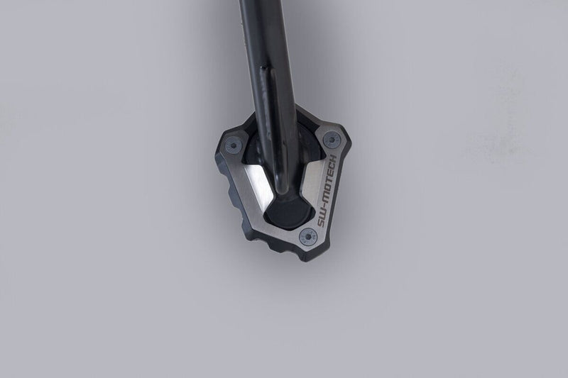 SW-Motech Sidestand Foot Extension - Black, Silver, Side Stand - STS.11.929.10100