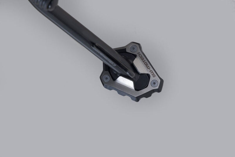 SW-Motech Sidestand Foot Extension - Black, Silver, Side Stand - STS.11.929.10100