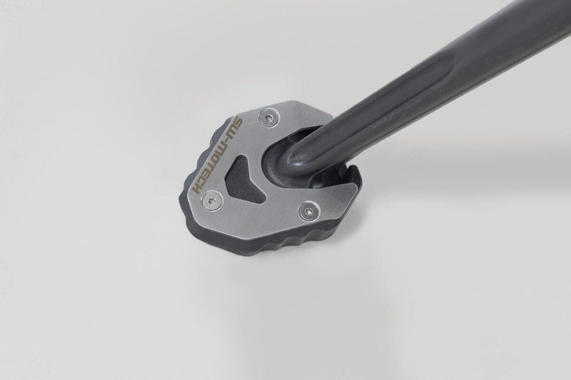 SW-Motech Sidestand Foot Extension - Black, Silver, Side Stand - STS.07.997.10000