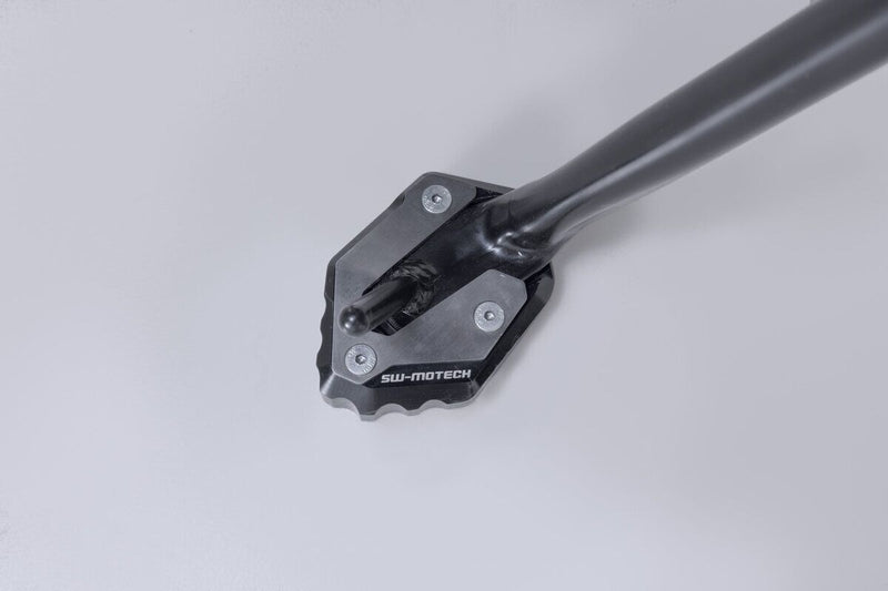 SW-Motech Sidestand Foot Extension - Black, Silver, Side Stand - STS.06.020.10000