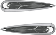 Baron Cylinder Covers - Comet, Chrome
