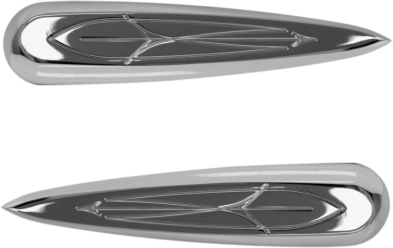 Baron Cylinder Covers - Comet, Chrome
