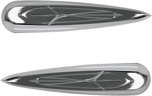 Baron Cylinder Covers - Comet, Chrome