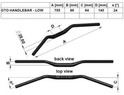 Gilles Tooling GT Oversize Low Handlebar - Gold
