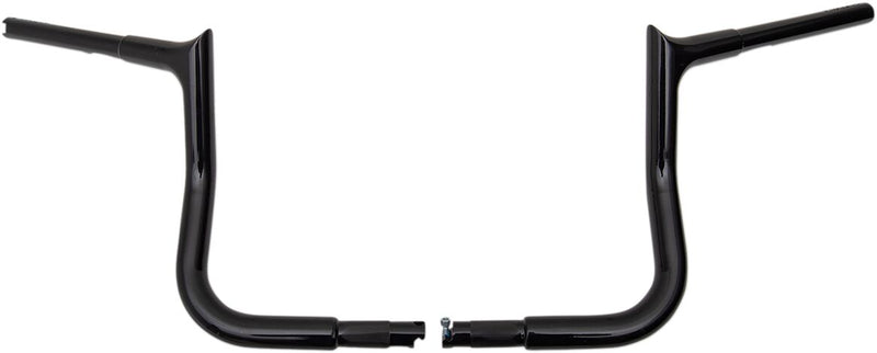 FAT Baggers INC. 1-1/4" EZ Install Pointed Top Handlebar - Black, Gloss - 905010-B