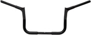 FAT Baggers INC. 1-1/4" EZ Install Pointed Top Handlebar - Black, Gloss - 905010-B