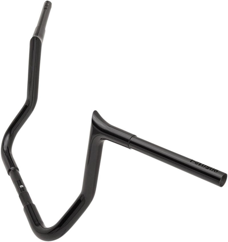 FAT Baggers INC. 1-1/4" EZ Install Pointed Top Handlebar - Black, Gloss - 905012-B-X